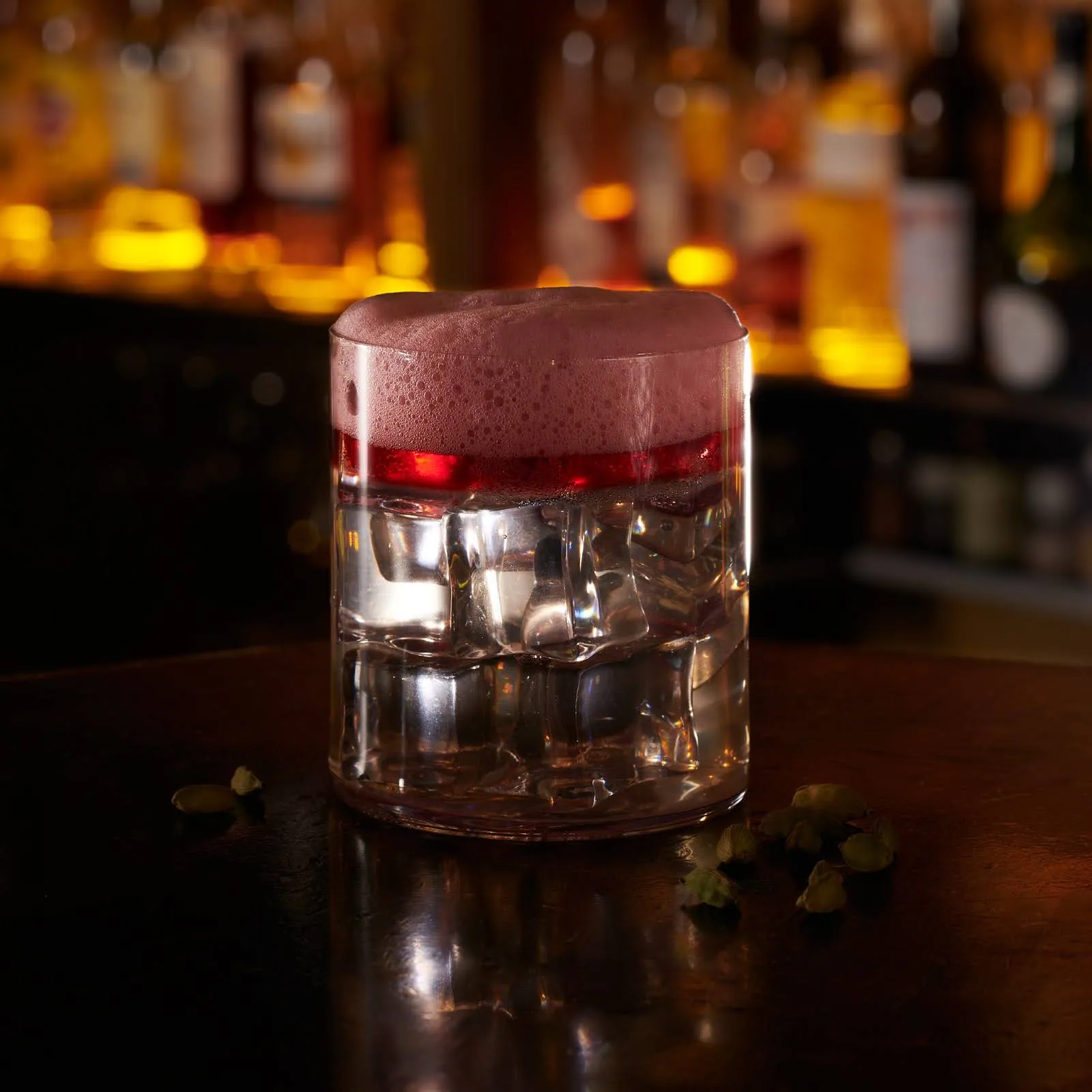 Cocktail à la mousse pourpre